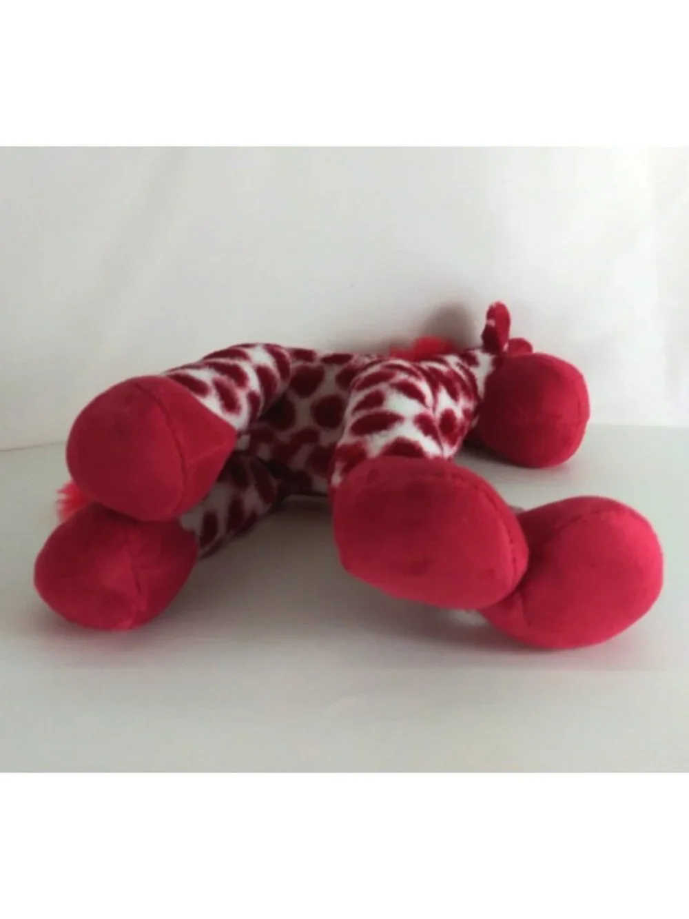 Valentine's White Giraffe With Red Heart Spots Soft 14